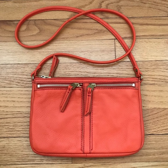Fossil Handbags - Fossil Orange Crossbody Bag